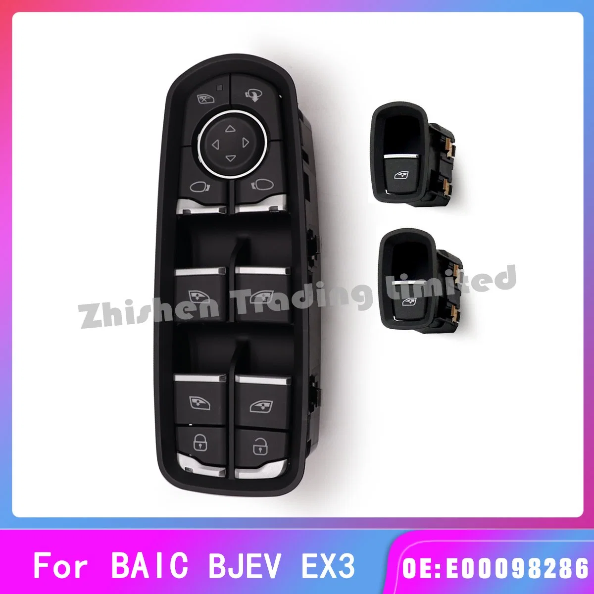 Baic Auto Spare Part Auto Accessory Car Spare Part Vehicle Part for Bjev Ex3 Electric Window Regulator Switch Driver's Side Electric Window Switch Button