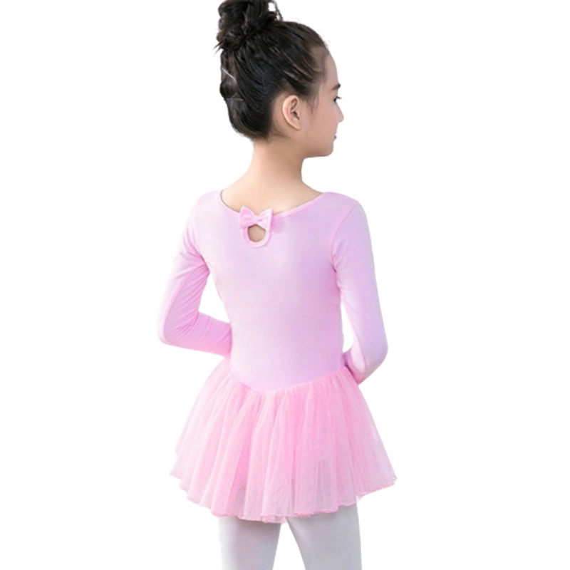 Ballet Dresses Pink Short Sleeve Cotton Girls Kids Ballet Leotards