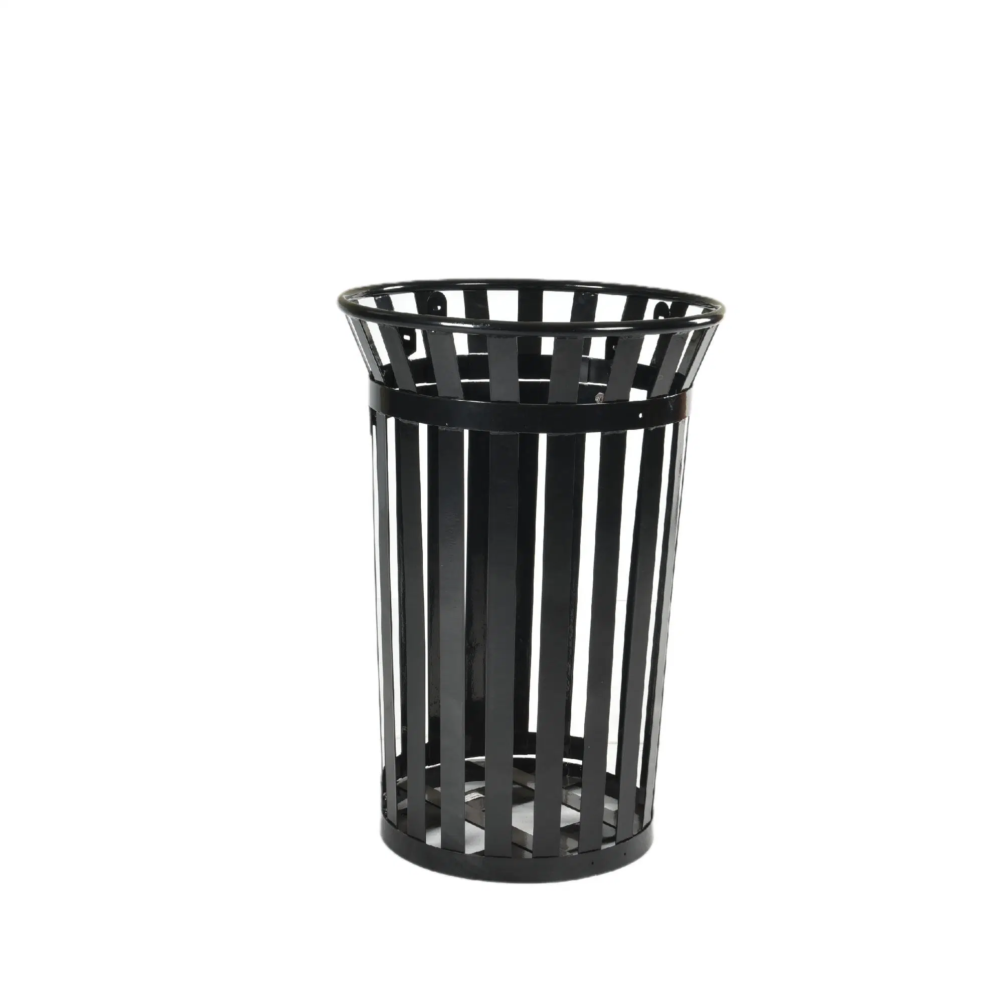 OEM Cheap Round Steel Big Trash Can for Outdoor Garden Eco-Friendly Metal Commercial Park