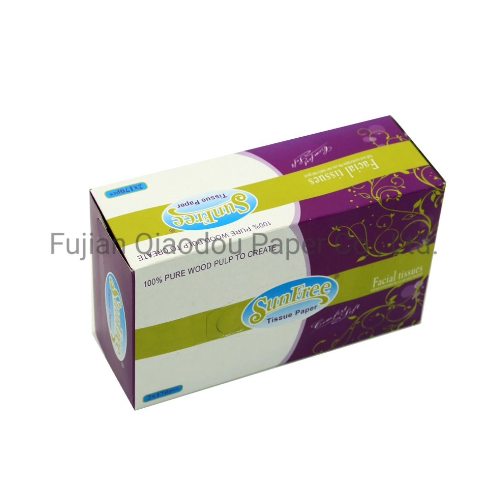 Toilet Tissue Home Office Public Use Toilet Tissue Custom 2ply Box Facial Tissue Paper