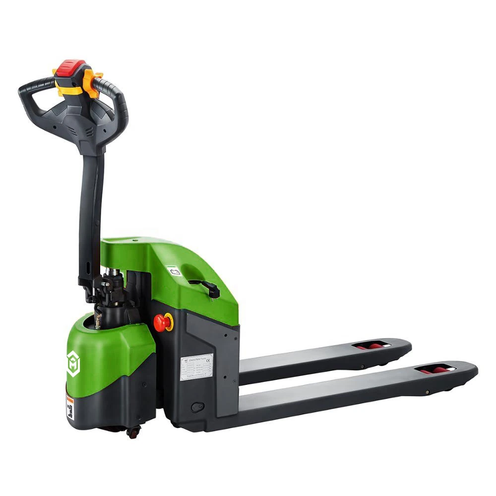 Mini Typ 1500kg 1,5ton Walkie Powered/Electric Pallet Jack Truck Preis Mit Bleiakku, der in Werkstattcontainern/Supermarket/Frachtcontainern in den Reihen der Gänge verwendet wird