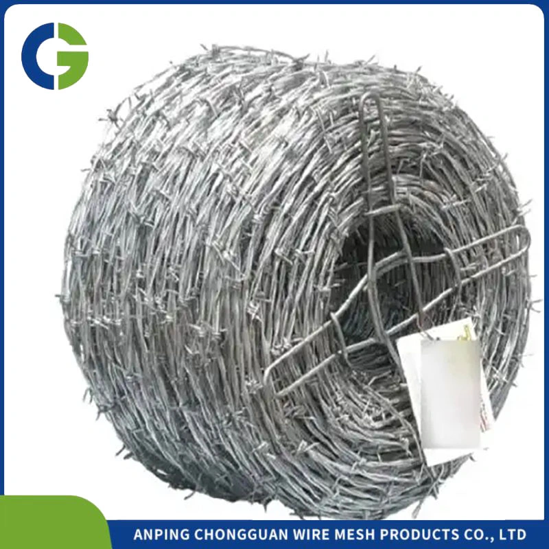 Grassland Spiral Tata Steel 16 Gauge Galvanized Twist Barbed Wire Price Per Roll/Barbed Wire Weight Tattoo