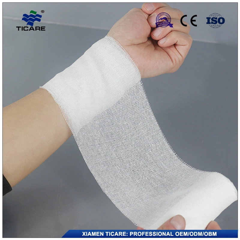 First Aid Wound Care Sterilized Absorbent 40s Cotton Yarn Pre-Cut Gauze Bandage