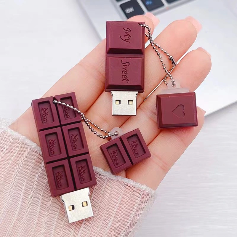 Creative Chocolate U Disk for Promotional PVC Customized Gift USB Flash Drive