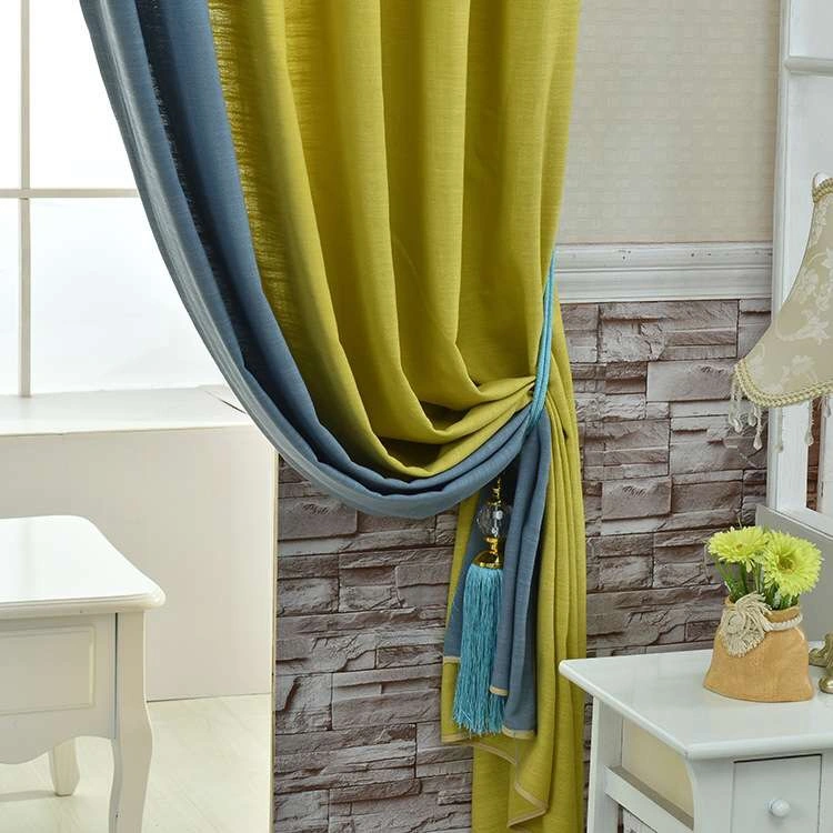 Factory Window Plain Thickened Modern Simple Pure Color Home Textile Cotton Fabric