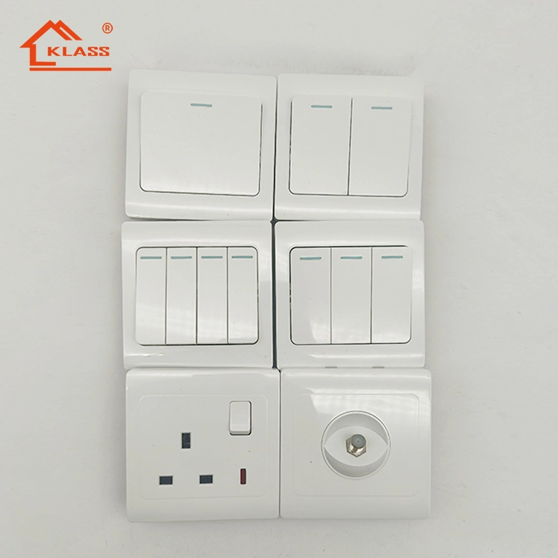 Switched 5pin Multi-Functional Wall Electrical Power Outlet Wall Switch with USB Port