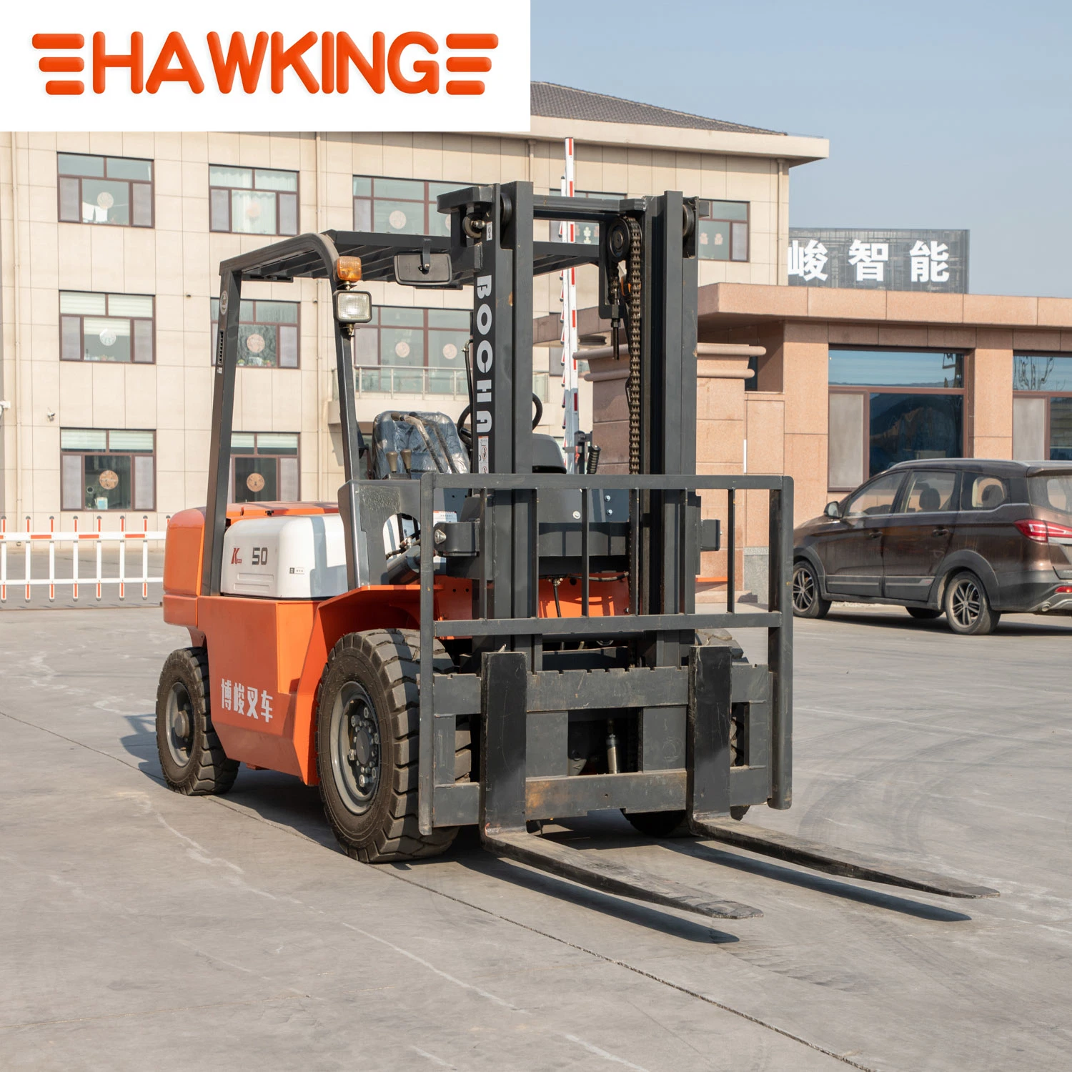 Hangcha Forklift Price Double Towers Air Inflation Tire Lift Truck