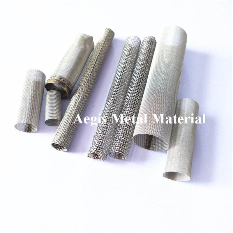 Cylindrical Strainer Stainless Steel Woven Wire Mesh Filter Pipe