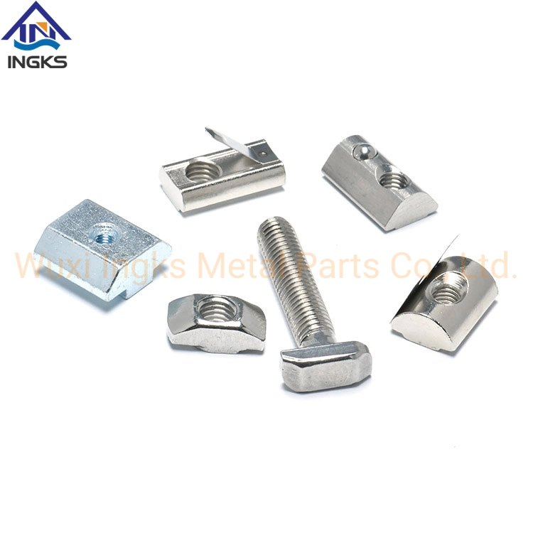 Ingks Supply High quality/High cost performance Carbon Steel blue White Zinc Plated JIS B 1167 T Slot Sliding Nuts