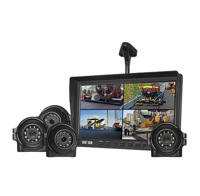 10.1-Inch DVR HD Quad LCD Monitor Waterproof Camera System