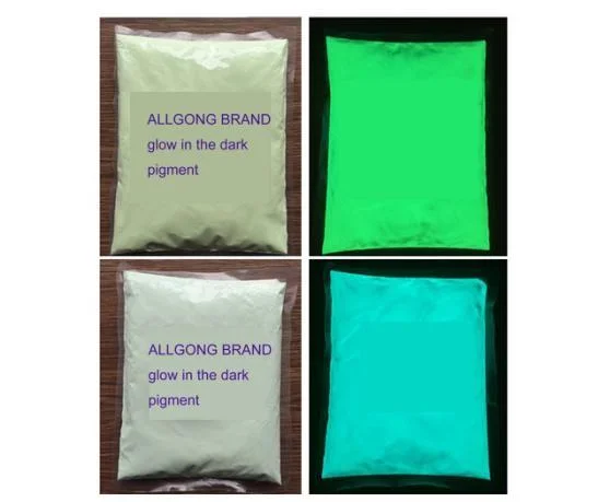 Non-Toxic Colorful Fluorescent Pigment Powder Glow in The Dark Yellow Pigment