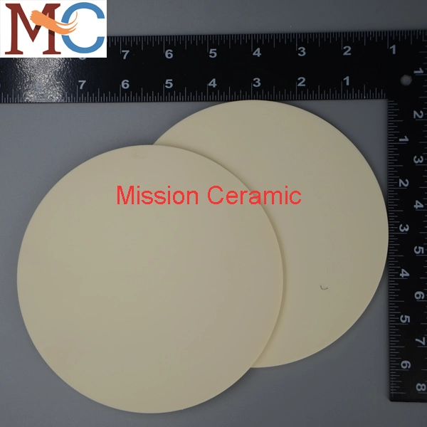 White Round Block Alumina Ceramic Plate