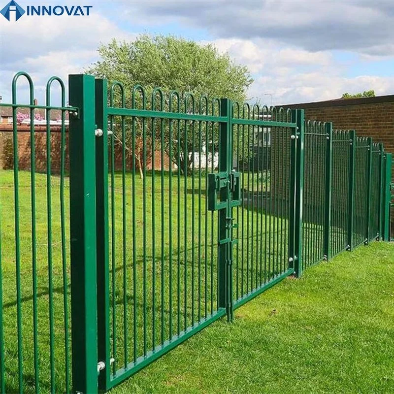 Wrought Iron Fence/Fence/Steel Fence Prefab Wrought Iron Fence Panels for Garden Fence Usage Hot Galvanized or PVC Coated Sliding Gate Design