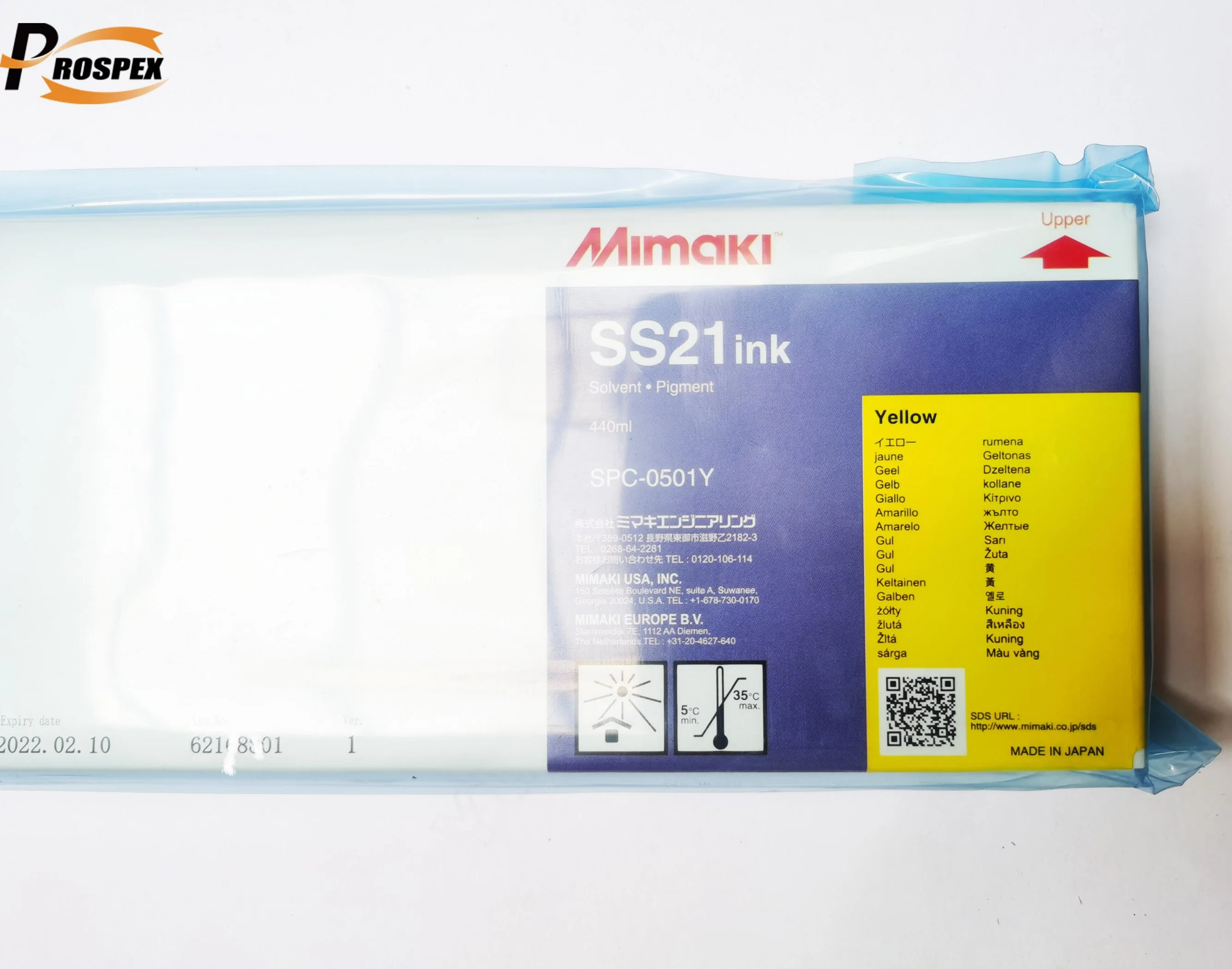 Original Mimamki Ss21 Eco-Solvent Ink Spc-0501 440ml for Jv300, Jv150, Cjv150