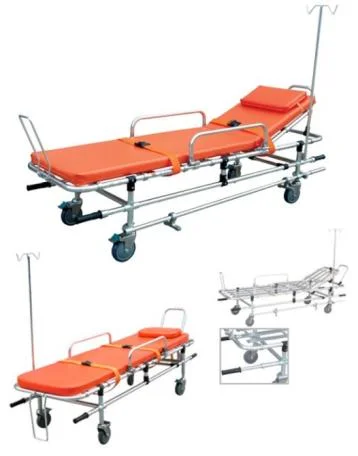 Medical Instrument Top Quality in The Market Medical Emergency Hospital Bed Stretcher with I. V. Pole Yxh-2L