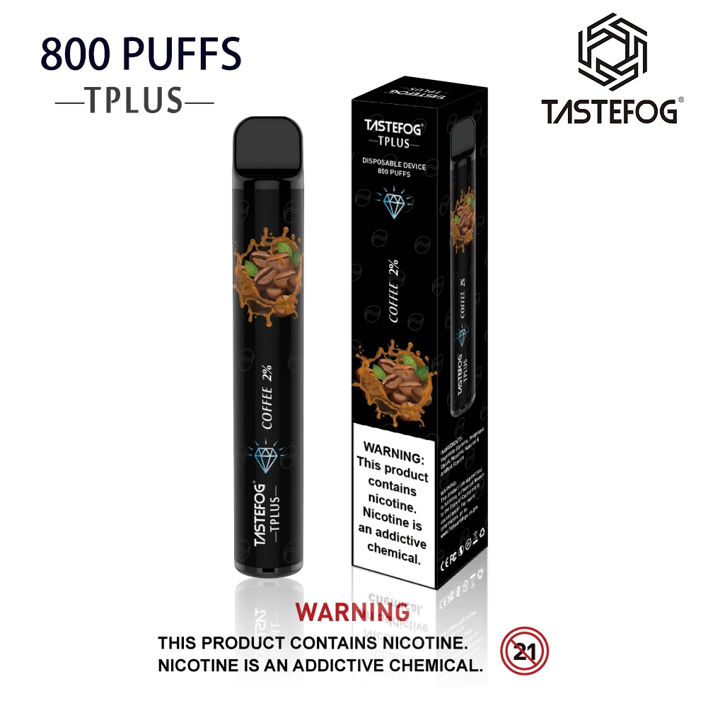 Tastegog Wholesale/Supplier VAPE Tplus 800puff Electronic Cigarette Factory Direct Vapes