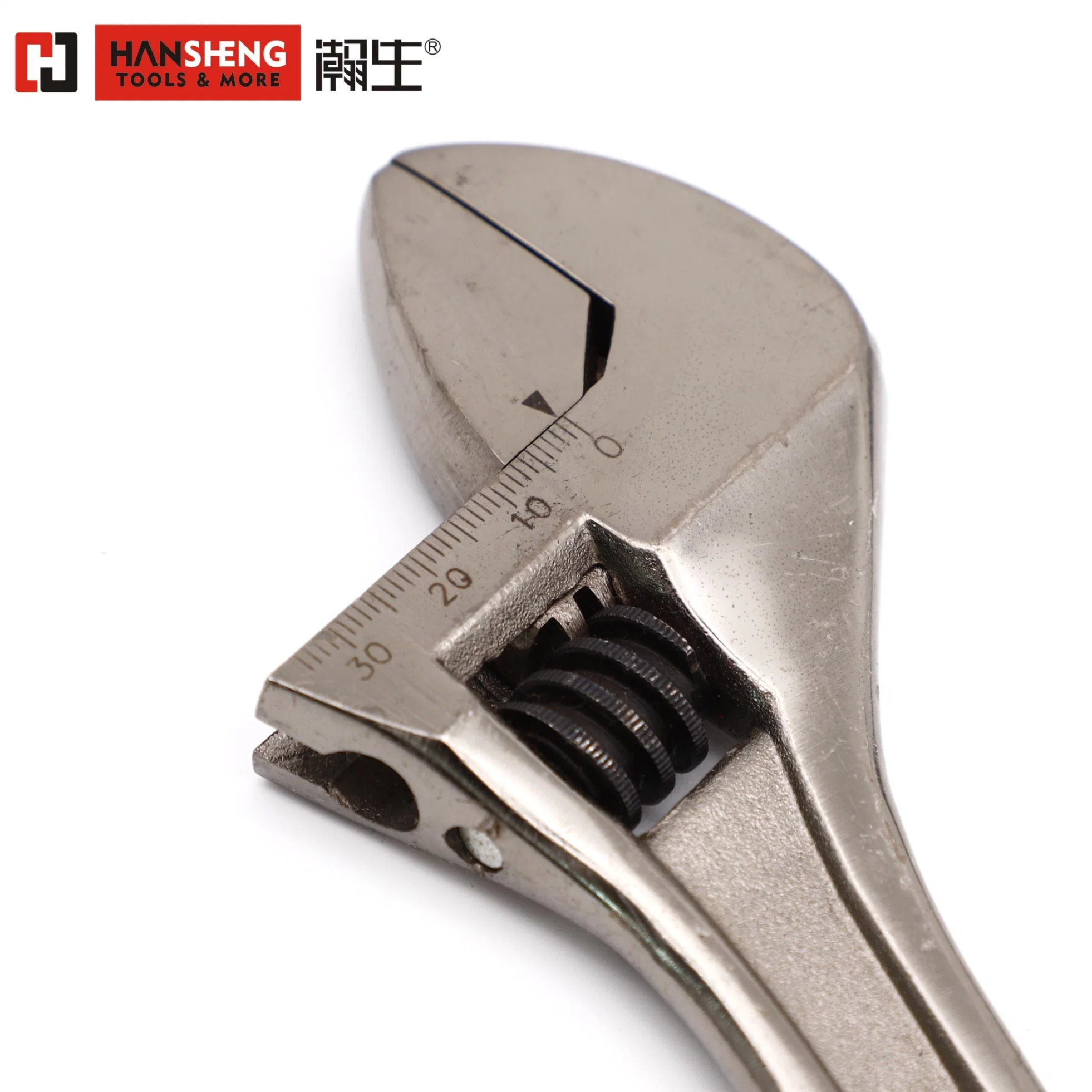 Профессиональные разводного гаечного ключа 6, 8", 10", 12", ручной инструмент, инструмент Hadware, углеродистая сталь, хрома, никеля, Черный никель или Pearl Никелированные, с ручкой из ПВХ