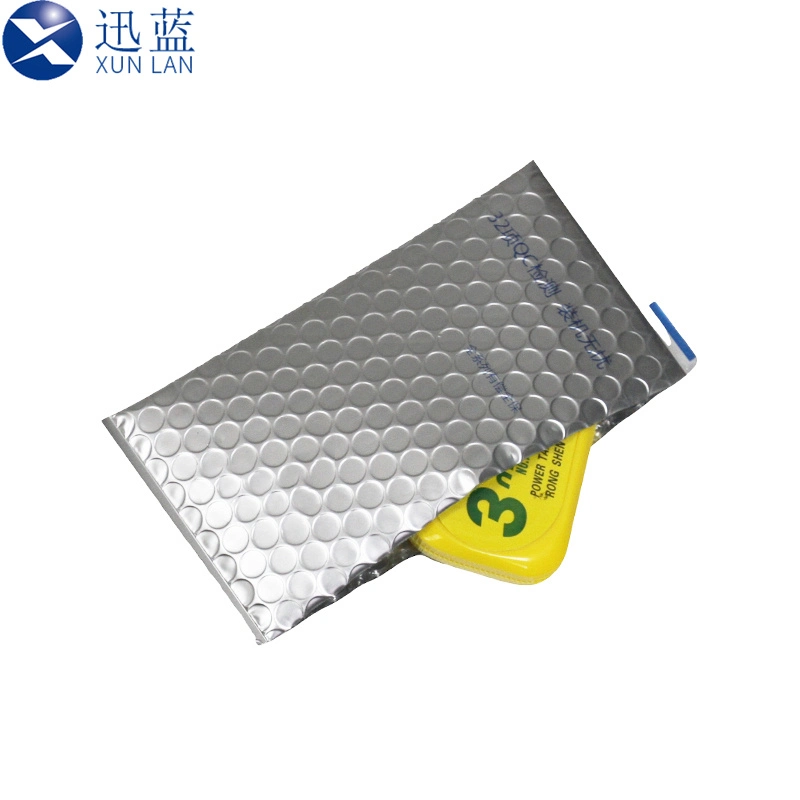 Isolieren Metallic Silber Composite Bubble Bag Kundengebundene Logo-Druck (Werk Shenzhen)