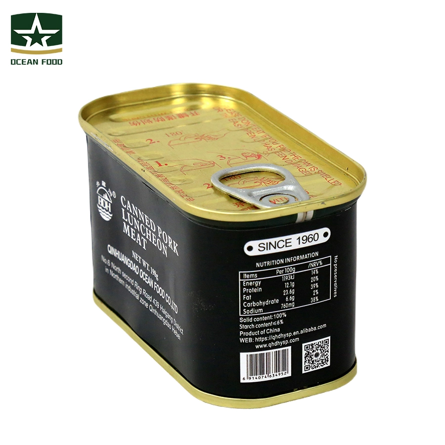 Military Emergency Can Food Ready-to-Eat 198g Canned Pork Luncheon Meat