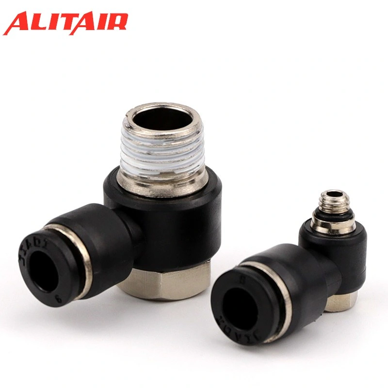 pH08-02 Male Banjo Fitting Push to Connect Fittings Compact Push in Hose Connector Fitting