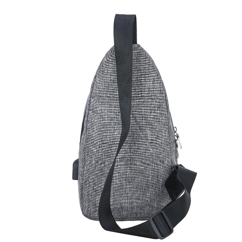 Saco de carteira de viagem personalizado para exterior com bolsa de transporte USB Fashion Canvas Sacos para o peito