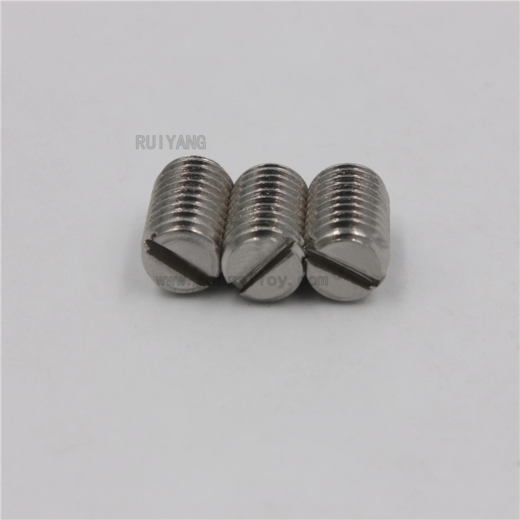 GB73 Slotted Set Screw Grub Screw 304 316 Stainless Steel