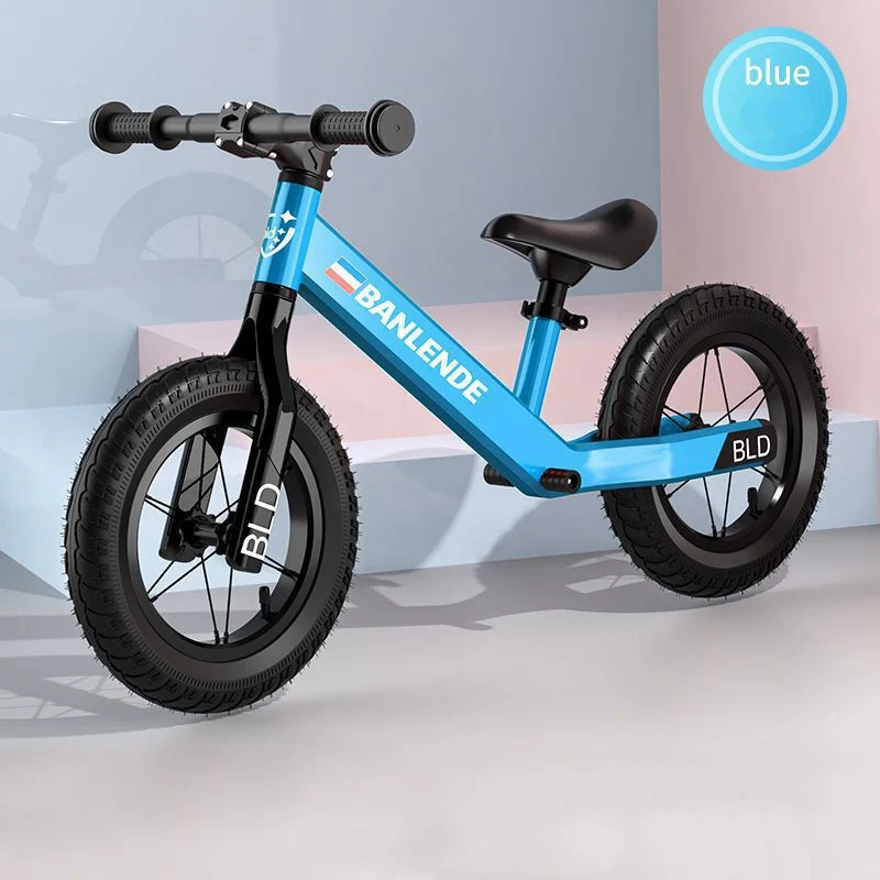 Children's Scooter Balance Bicycle Magnesium Aluminum Alloy Pedal-Less 12 Inch Baby Two-Wheel Scooter Inflatable Factory