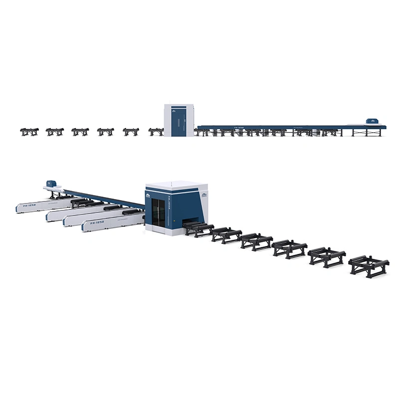 Fh1250 12kw 20kw 30kw machines de découpe au laser en acier métallique pour Profilé d'angle H I poutre en construction