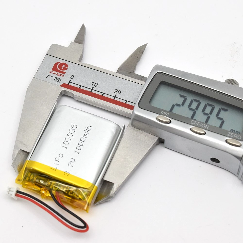 1000mAh 3,7V 103035 Super delgada Li-ion Square Lipo batería para Vigilabebés