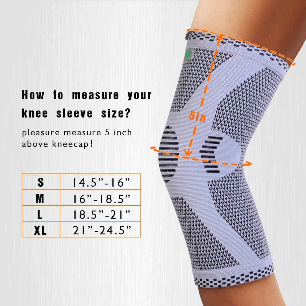 Customized Design Compression Fit Support Recovery Breathable Knee Brace