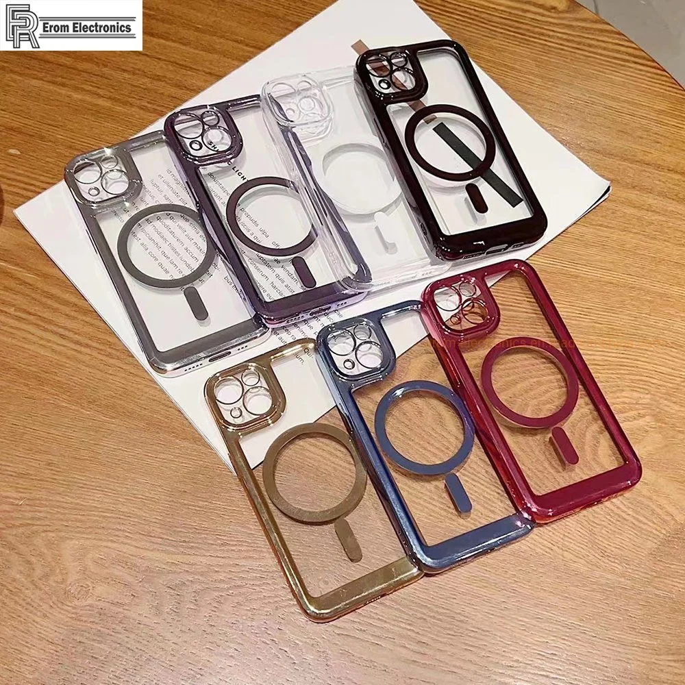 Rendimiento de alta calidad/alto costo personalizado Colorful Protección contra caídas carga magnética TPU silicona Fundas para iPhone 14 PRO