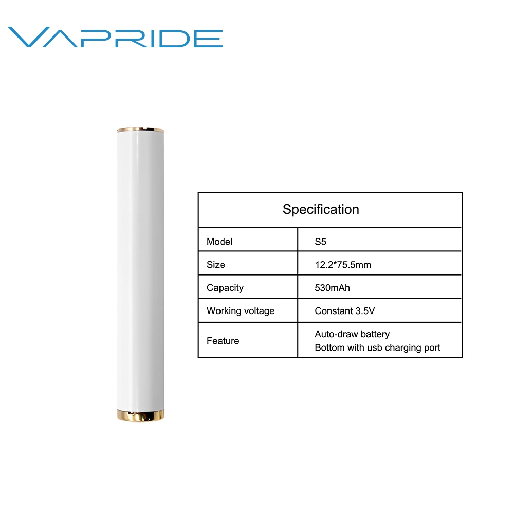 Best Quality Buttonless Battery 530mAh Rechargeable 510 Vape Pen