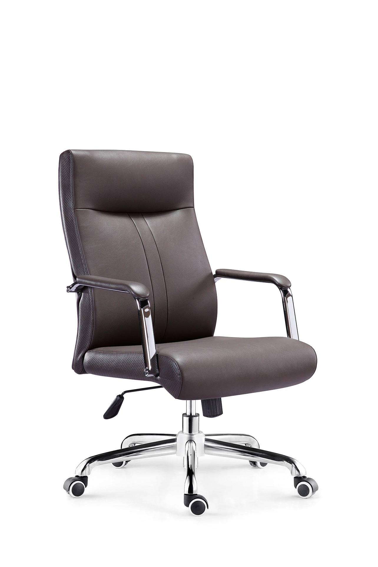 Wholesale/Supplier Black Leather Office Furniture Executive Chair with Metal Base