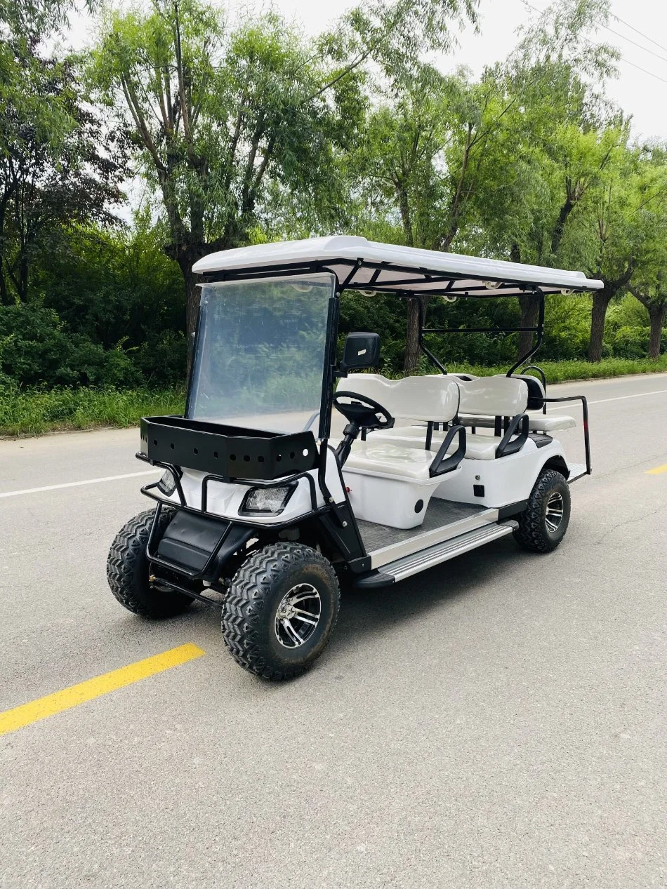 48V 60V Electric Vehicle with Roof Golf Cart with Competitive Price with Flip Down Rear Seat