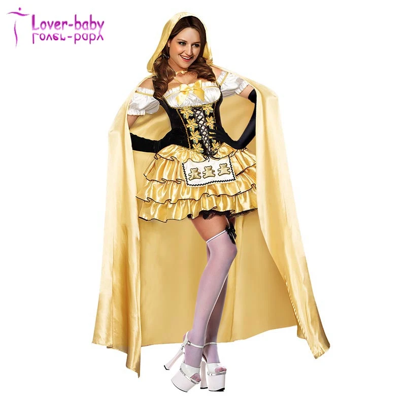 2017 New Sexy Haloween Sassy Goldilocks Adult Women Costume L1198