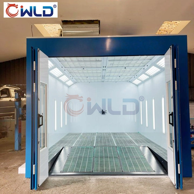 Wld9000 Auto Paint Booth Spray Booth Painting Booth Painting Chamber/Room/Cabin with Flexible/Movable/Pneumatic Ramp Garage Equipment