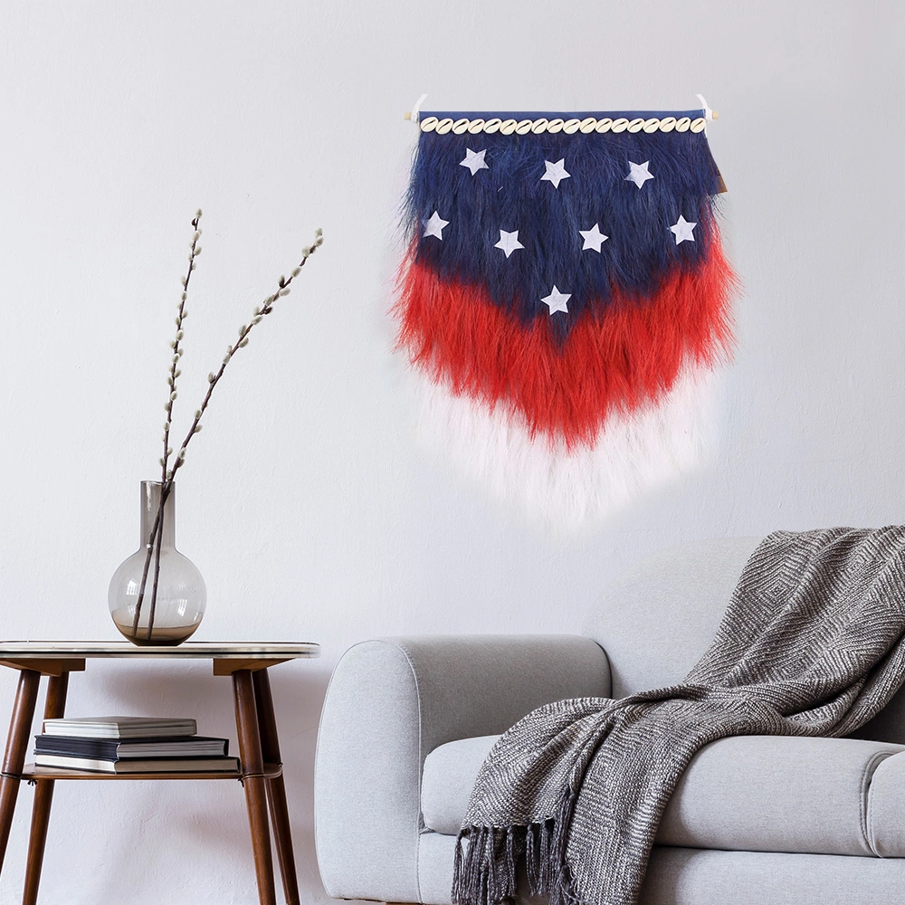 Independence Day Decoration High quality/High cost performance  National Day Pampas Grass Drop American Independence Day Door Hanger