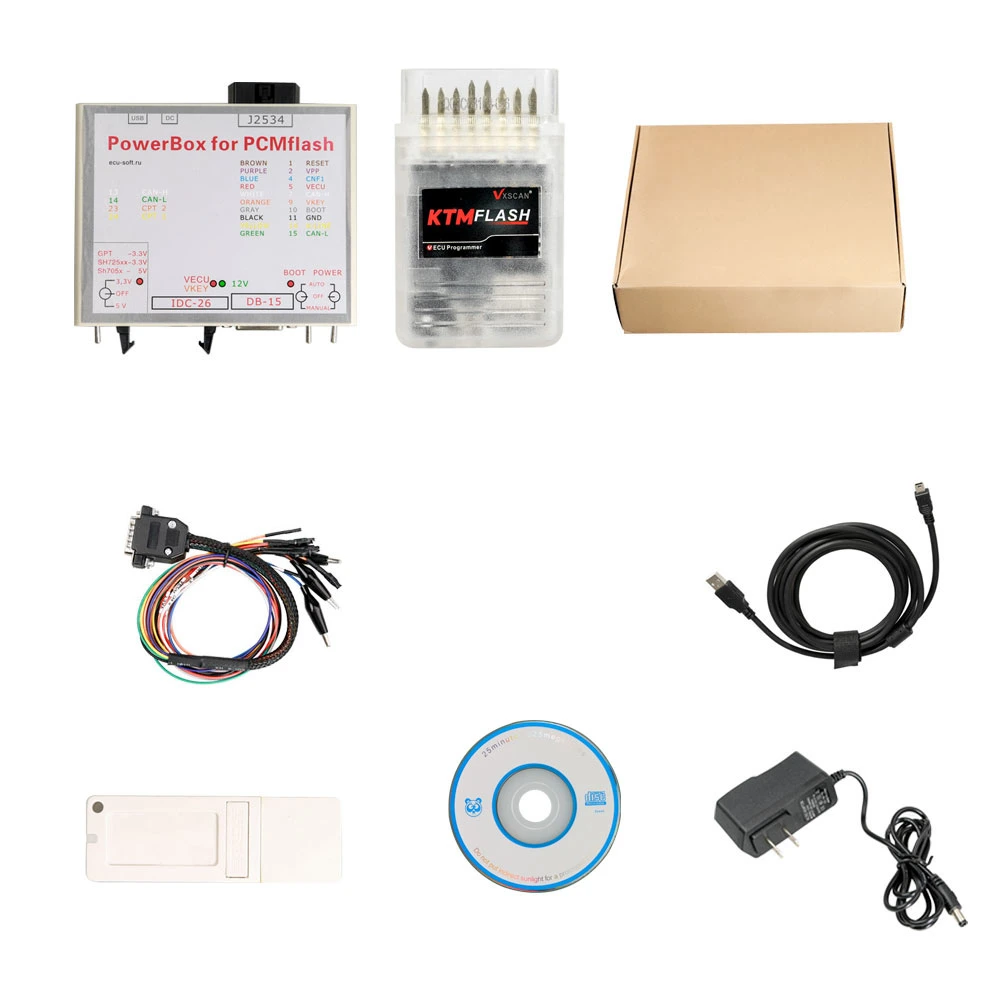 Ktmflash ECU Programmer & Transmission Power Upgrade Tool Support V-a-G Dq200 Dq250 Infineon Bosch & 271 Msv80 Msv90