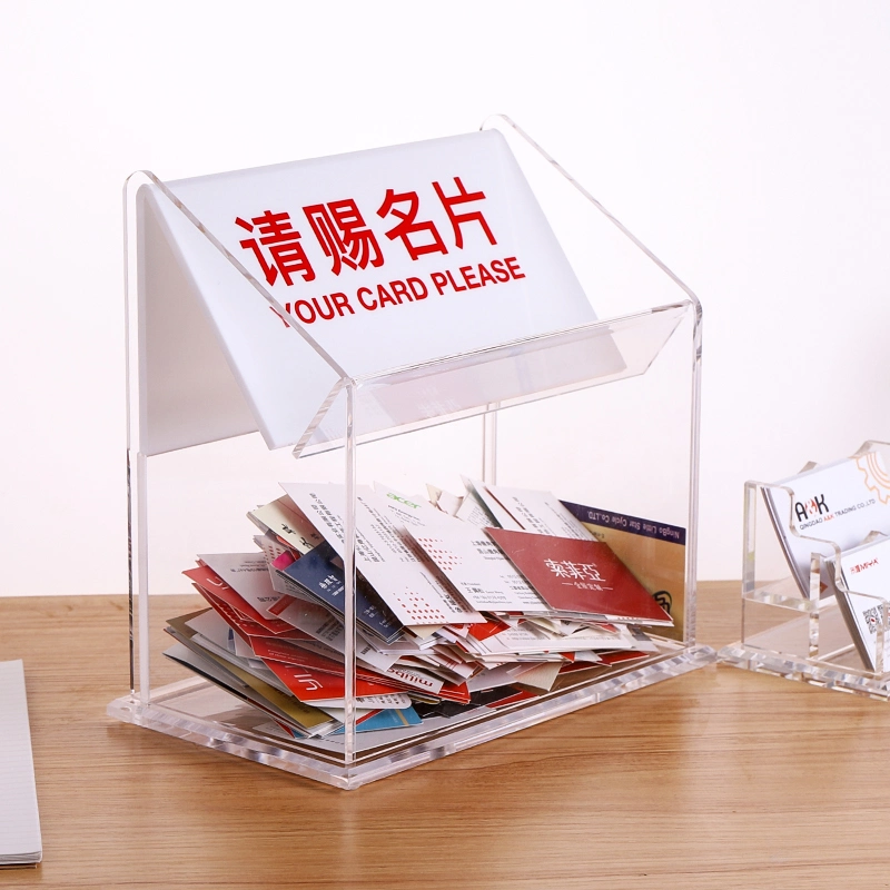 Crystal Acrylic Collection Box for Exhibition Business Card