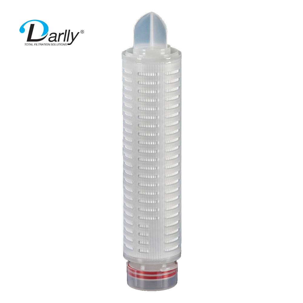 Hydrophilic Nylon 66 Pleated Sterilizing Cartridge Filter 0.22 Micron 10 Inch / 20 Inch / 30 Inch / 40 Inch Length, Code 7