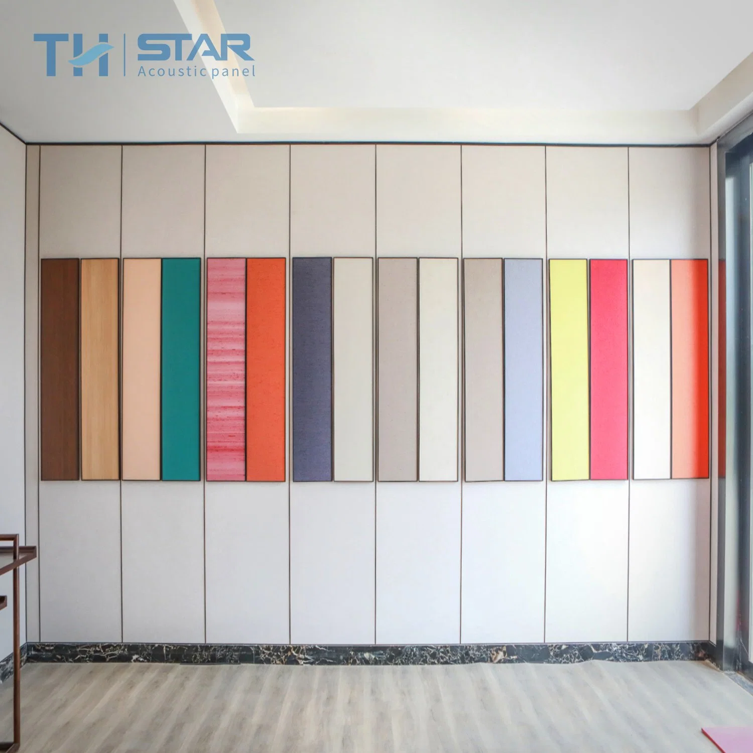 TH-Star 100% poliéster Fibe Fire Panel para Oficina/Casa/Hotel