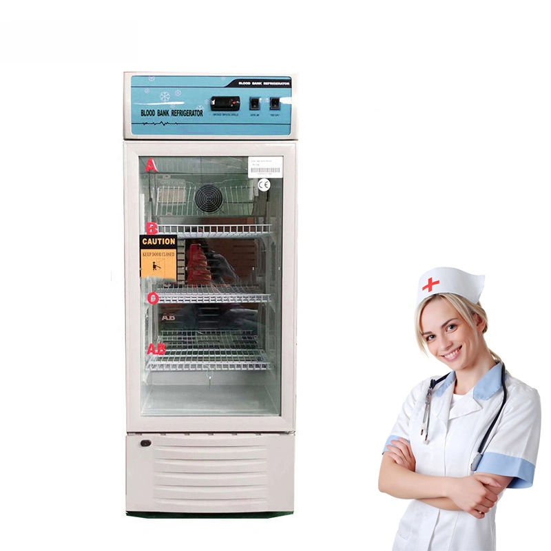 China Factory Medical 4 Degree 120 L Hospital Blood Storage Blood Bank Refrigerator