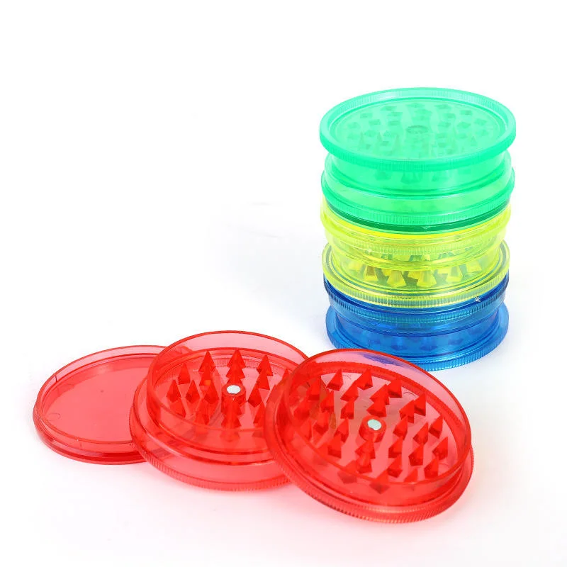 Wholesale 40mm 60mm 70mm 75mm 100mm Herb Grinder Accessories Dry Tobacco Smoking Herb Grinder Plastic Somke Grinder