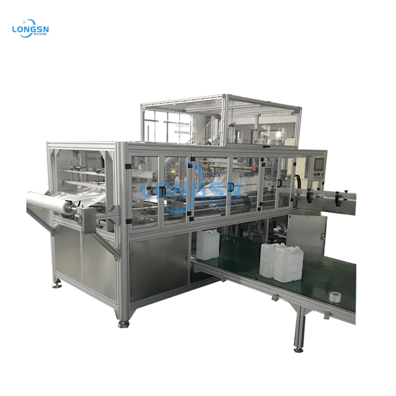 Automatic Empty Plastic Pet Bottle Bag Packing Packaging Machine with PVC Bag