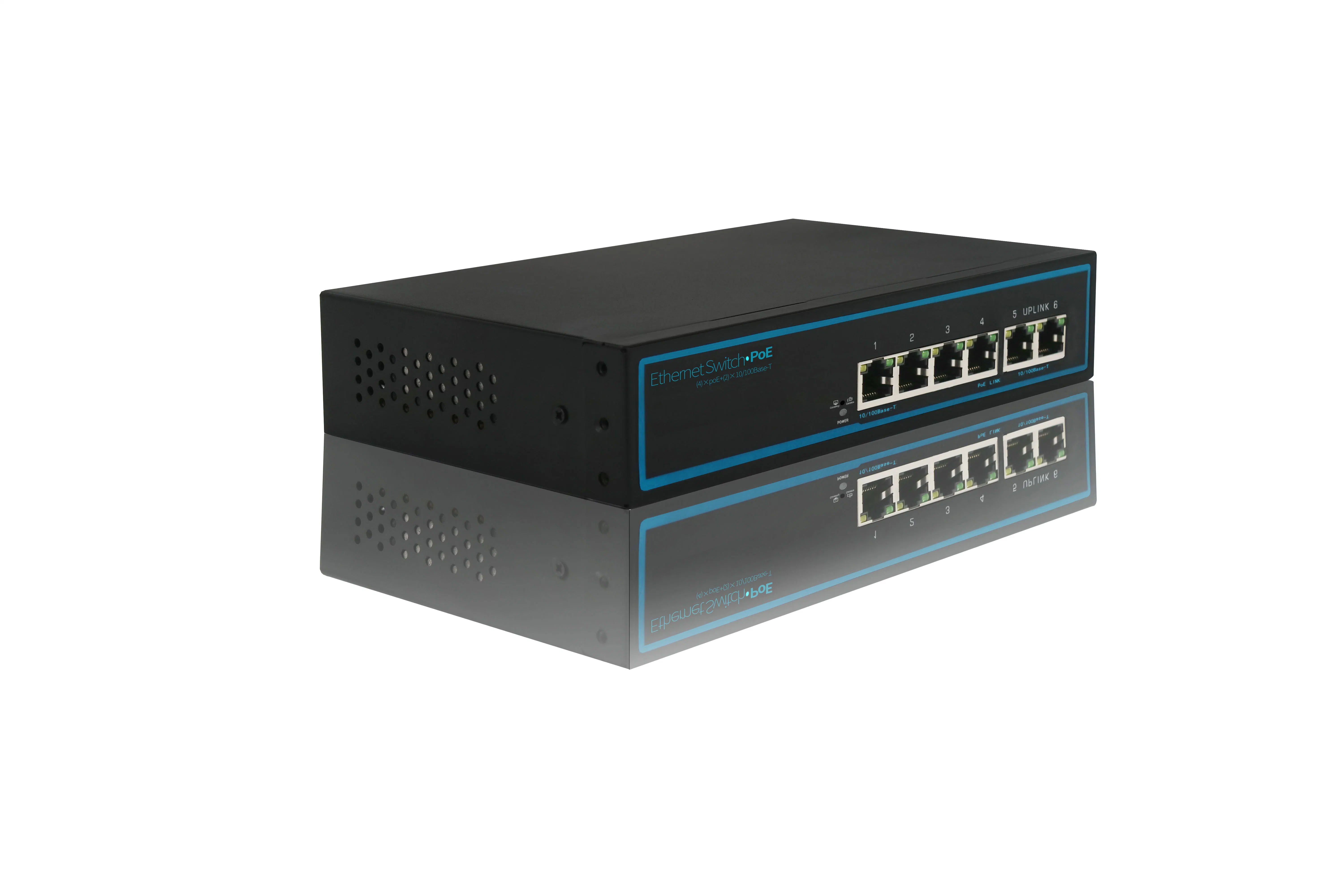 10/100Mbps 4+2 Port 75W Poe Switch (Built-in Power Supply)