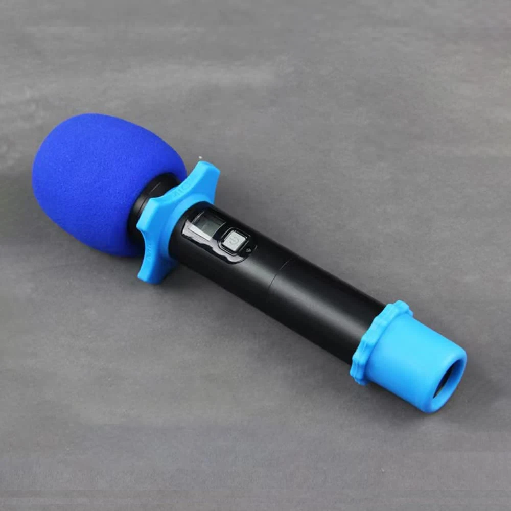 Anel de proteção de rotação do microfone portátil sem fios de borracha
