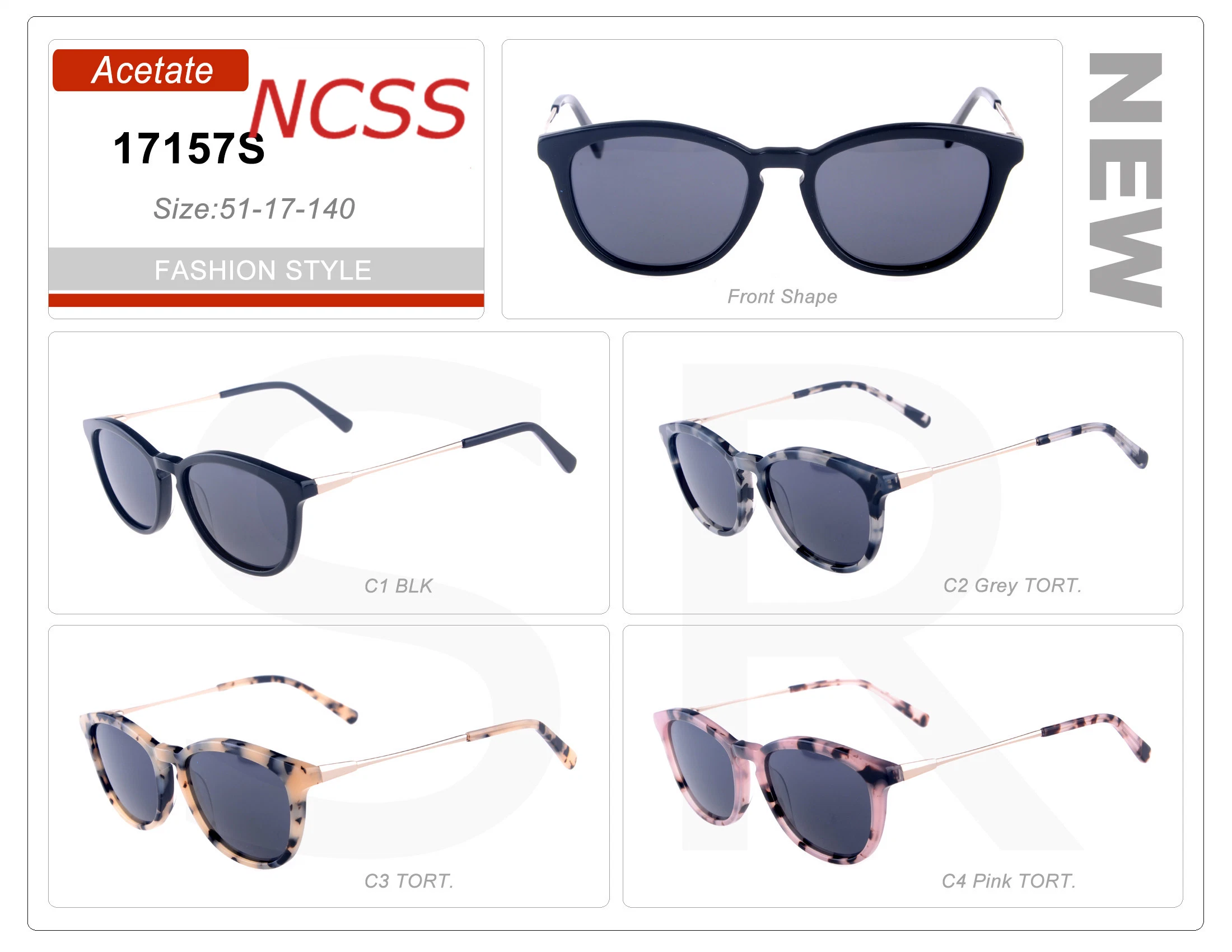 Popular Style Approving Quality Acetate Frame Sunglasses