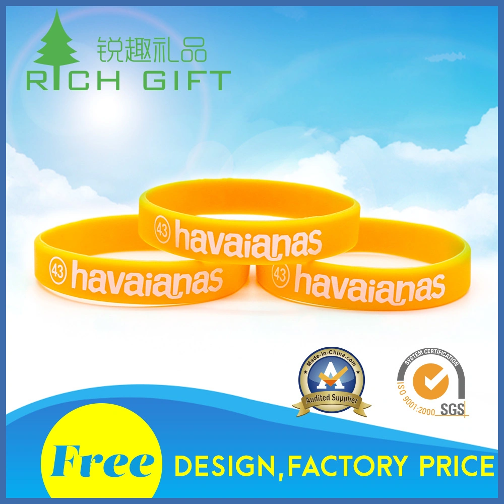 Custom Cheap High Quality Tide Fashion Silicone Bracelet for Team