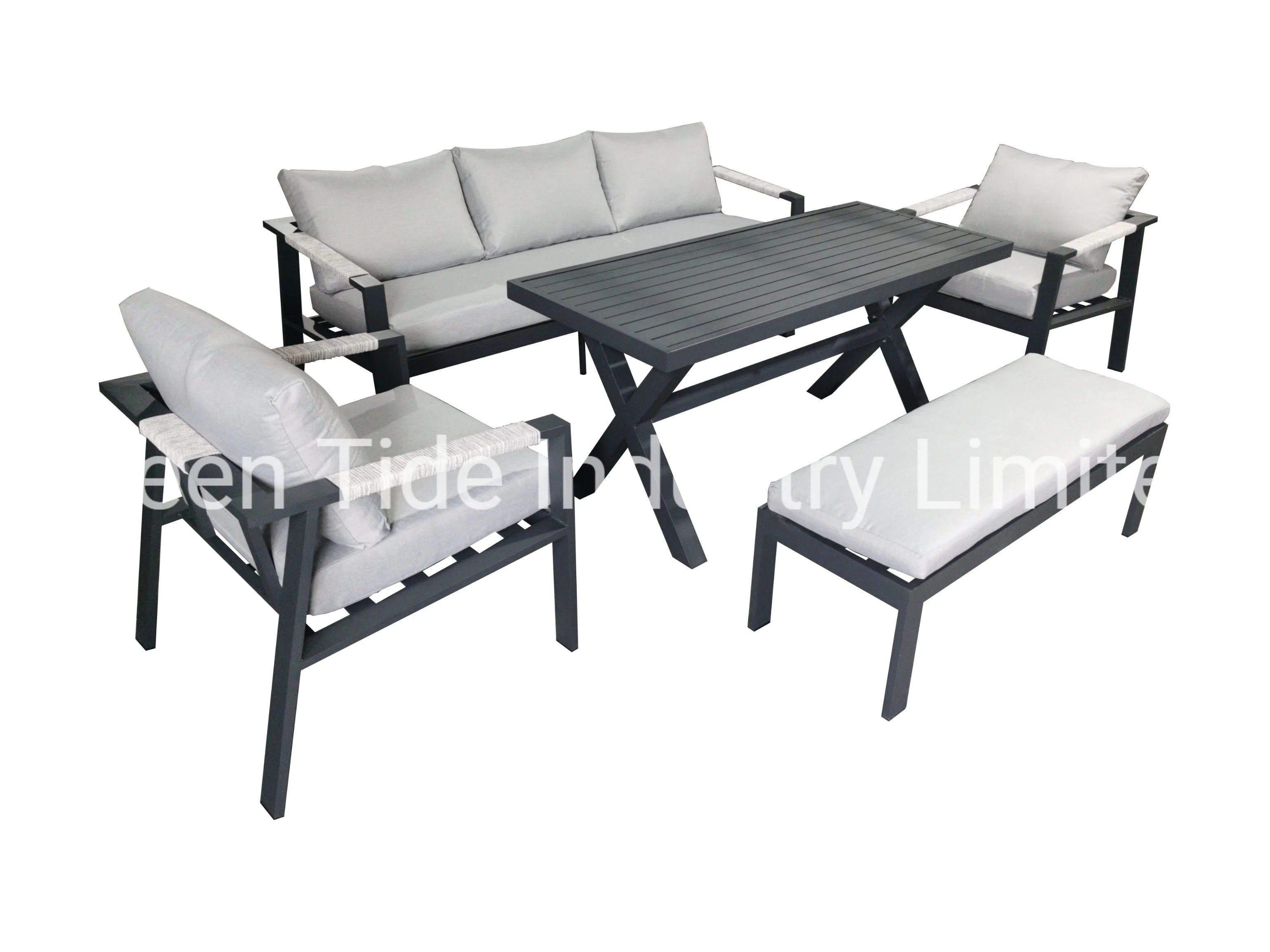 Aluminum Sofa Outdoor Patio Lounge Garden Sofa Furniture for Home Hotel