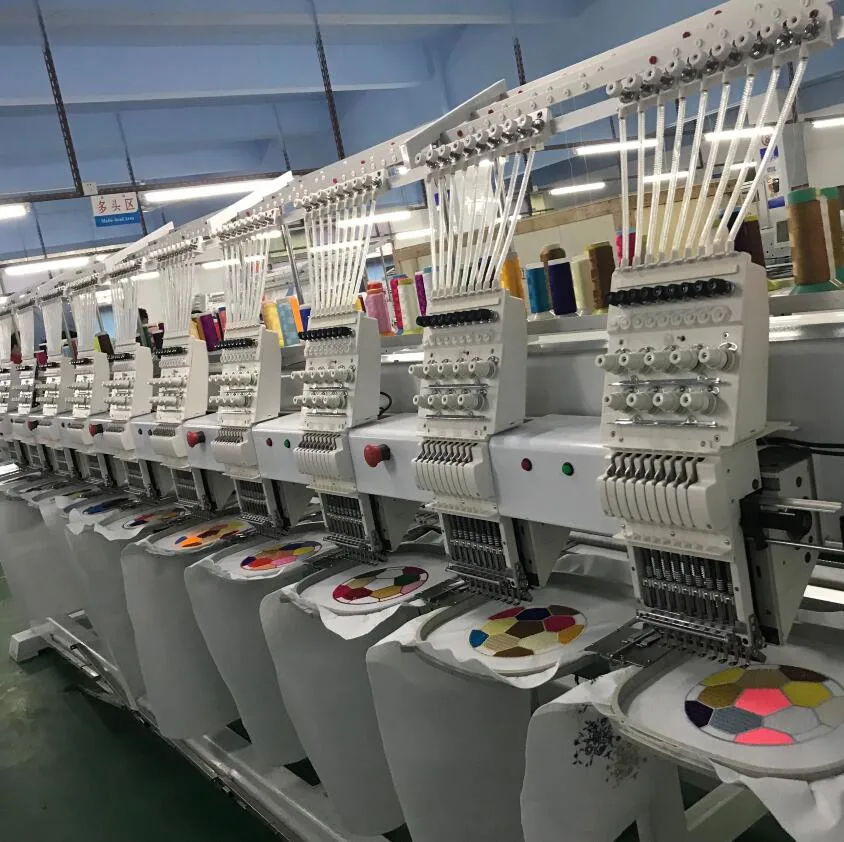 Chinese Computer Controlled 10 Heads Embroidery Machine with Software